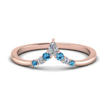 Load image into Gallery viewer, v-shaped-stacked-diamond-band-for-her-with-blue-topaz-in-rose-gold-FD9335BGICBLTO-NL-RG.jpg
