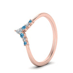Load image into Gallery viewer, v-shaped-stacked-diamond-band-for-her-with-blue-topaz-in-rose-gold-FD9335BGICBLTO-NL-RG.jpg
