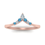 Load image into Gallery viewer, v-shaped-stacked-diamond-band-for-her-with-blue-topaz-in-rose-gold-FD9335BGICBLTO-NL-RG.jpg
