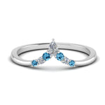 Load image into Gallery viewer, v-shaped-stacked-diamond-band-for-her-with-blue-topaz-in-white-gold-FD9335BGICBLTO-NL-WG.jpg
