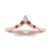 Load image into Gallery viewer, v-shaped-stacked-diamond-band-for-her-with-orange-sapphire-in-rose-gold-FD9335BGSAOR-NL-RG.jpg