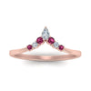 Load image into Gallery viewer, v-shaped-stacked-diamond-band-for-her-with-pink-sapphire-in-rose-gold-FD9335BGSADRPI-NL-RG.jpg