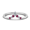 Load image into Gallery viewer, v-shaped-stacked-diamond-band-for-her-with-pink-sapphire-in-white-gold-FD9335BGSADRPI-NL-WG.jpg