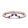 Load image into Gallery viewer, v-shaped-stacked-diamond-band-for-her-with-purple-topaz-in-rose-gold-FD9335BGVITO-NL-RG.jpg