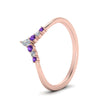 Load image into Gallery viewer, v-shaped-stacked-diamond-band-for-her-with-purple-topaz-in-rose-gold-FD9335BGVITO-NL-RG.jpg