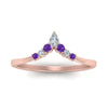 Load image into Gallery viewer, v-shaped-stacked-diamond-band-for-her-with-purple-topaz-in-rose-gold-FD9335BGVITO-NL-RG.jpg