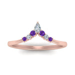 Load image into Gallery viewer, v-shaped-stacked-diamond-band-for-her-with-purple-topaz-in-rose-gold-FD9335BGVITO-NL-RG.jpg
