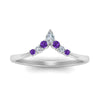 Load image into Gallery viewer, v-shaped-stacked-diamond-band-for-her-with-purple-topaz-in-white-gold-FD9335BGVITO-NL-WG.jpg