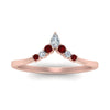 Load image into Gallery viewer, v-shaped-stacked-diamond-band-for-her-with-ruby-in-rose-gold-FD9335BGRUDR-NL-RG.jpg