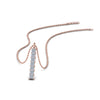 Load image into Gallery viewer, vertical-bar-necklace-seven-princess-cut-diamond-in-FDPD8416-NL-RG
