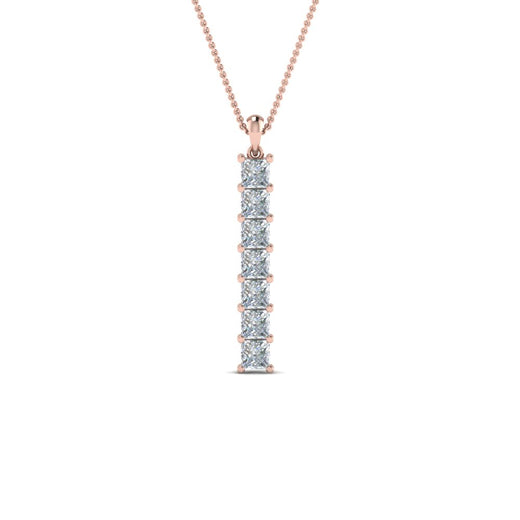 vertical-bar-necklace-seven-princess-cut-diamond-in-FDPD8416-NL-RG