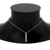 Load image into Gallery viewer, vertical-bar-necklace-seven-princess-cut-diamond-in--FDPD8416-NL-WG