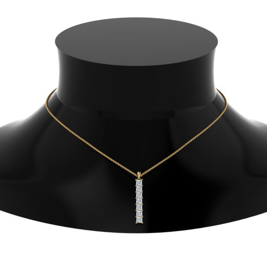 vertical-bar-necklace-seven-princess-cut-diamond-in--FDPD8416-NL-YG