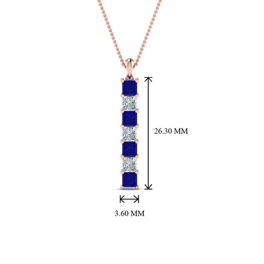 vertical-bar-necklace-seven-princess-cut-diamond-with-blue-sapphire-in-FDPD8416GSABL-NL-RG