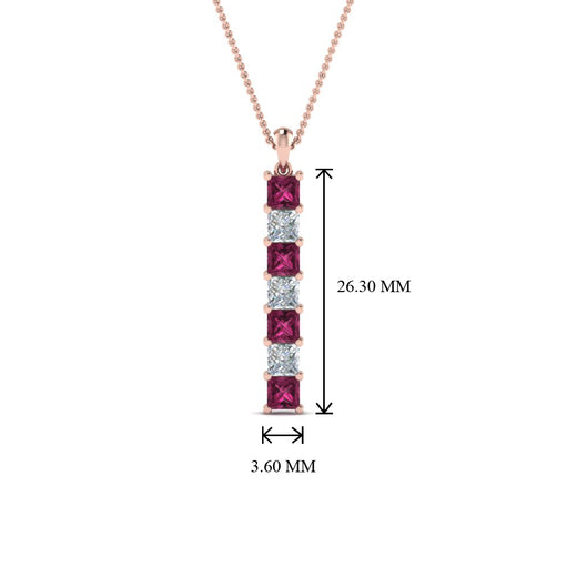vertical-bar-necklace-seven-princess-cut-diamond-with-pink-sapphire-in-FDPD8416GSADRPI-NL-RG