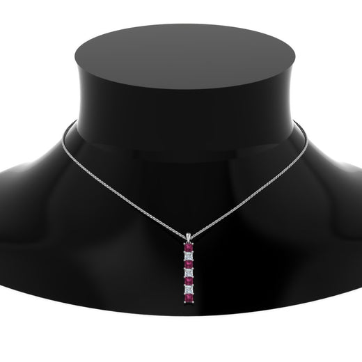 vertical-bar-necklace-seven-princess-cut-diamond-with-pink-sapphire-in--FDPD8416GSADRPI-NL-WG