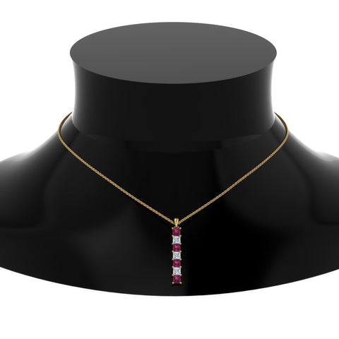 vertical-bar-necklace-seven-princess-cut-diamond-with-pink-sapphire-in--FDPD8416GSADRPI-NL-YG