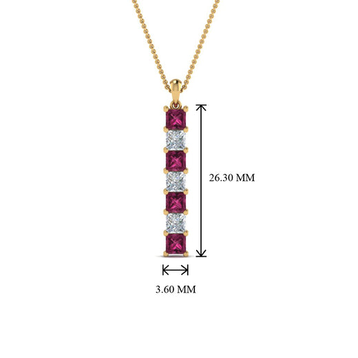 vertical-bar-necklace-seven-princess-cut-diamond-with-pink-sapphire-in--FDPD8416GSADRPI-NL-YG