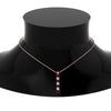 Load image into Gallery viewer, vertical-bar-necklace-seven-princess-cut-diamond-with-ruby-in-FDPD8416GRUDR-NL-RG