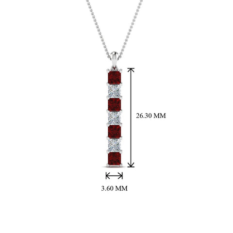 vertical-bar-necklace-seven-princess-cut-diamond-with-ruby-in--FDPD8416GRUDR-NL-WG