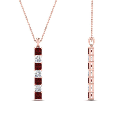 vertical-bar-necklace-seven-princess-cut-diamond-with-ruby-in-FDPD8416GRUDR-NL-RG