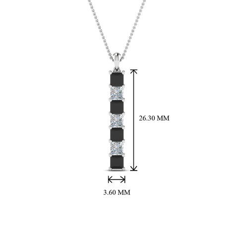 vertical-bar-necklace-seven-princess-cut-with-black-diamond-in--FDPD8416GBLACK-NL-WG