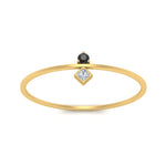 Load image into Gallery viewer, vertical-black-diamond-round-and-princess-stacking-ring-in-yellow-gold-FD9397RORGBLACK-NL-YG.jpg
