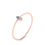 Load image into Gallery viewer, vertical-blue-topaz-round-and-princess-stacking-ring-in-rose-gold-FD9397RORGICBLTO-NL-RG.jpg

