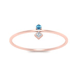 Load image into Gallery viewer, vertical-blue-topaz-round-and-princess-stacking-ring-in-rose-gold-FD9397RORGICBLTO-NL-RG.jpg
