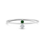 Load image into Gallery viewer, vertical-emerald-round-and-princess-stacking-ring-in-white-gold-FD9397RORGEMGR-NL-WG.jpg
