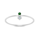 Load image into Gallery viewer, vertical-emerald-round-and-princess-stacking-ring-in-white-gold-FD9397RORGEMGR-NL-WG.jpg
