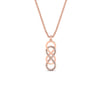 Load image into Gallery viewer, vertical-infinity-double-knot-diamond-pendant-in-FDPD11290-NL-RG