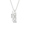 Load image into Gallery viewer, vertical-infinity-double-knot-diamond-pendant-in-FDPD11290-NL-WG