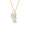 Load image into Gallery viewer, vertical-infinity-double-knot-diamond-pendant-in-FDPD11290-NL-YG