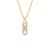 Load image into Gallery viewer, vertical-infinity-double-knot-diamond-pendant-in-FDPD11290-NL-YG