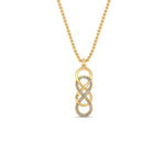 Load image into Gallery viewer, vertical-infinity-double-knot-diamond-pendant-in-FDPD11290-NL-YG
