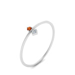 Load image into Gallery viewer, vertical-orange-sapphire-round-and-princess-stacking-ring-in-white-gold-FD9397RORGSAOR-NL-WG.jpg
