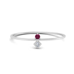 Load image into Gallery viewer, vertical-pink-sapphire-round-and-princess-stacking-ring-in-white-gold-FD9397RORGSADRPI-NL-WG.jpg
