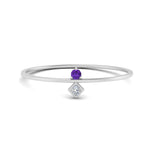 Load image into Gallery viewer, vertical-purple-topaz-round-and-princess-stacking-ring-in-white-gold-FD9397RORGVITO-NL-WG.jpg
