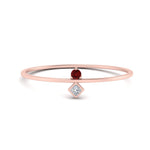 Load image into Gallery viewer, vertical-ruby-round-and-princess-stacking-ring-in-rose-gold-FD9397RORGRUDR-NL-RG.jpg
