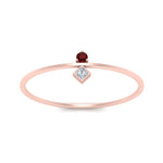Load image into Gallery viewer, vertical-ruby-round-and-princess-stacking-ring-in-rose-gold-FD9397RORGRUDR-NL-RG.jpg
