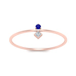 Load image into Gallery viewer, vertical-sapphire-round-and-princess-stacking-ring-in-rose-gold-FD9397RORGSABL-NL-RG.jpg
