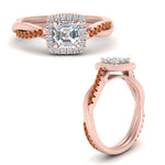Load image into Gallery viewer, vine-asscher-halo-diamond-engagement-ring-with-orange-sapphire-in-rose-gold-FD-9212ASRGSAOR-NL-RG.jpg
