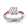 Load image into Gallery viewer, vine-asscher-halo-diamond-engagement-ring-with-orange-sapphire-in-white-gold-FD-9212ASRGSAOR-NL-WG.jpg