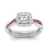 Load image into Gallery viewer, vine-asscher-halo-diamond-engagement-ring-with-pink-sapphire-in-white-gold-FD-9212ASRGSADRPI-NL-WG.jpg
