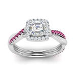 Load image into Gallery viewer, vine-asscher-halo-diamond-engagement-ring-with-pink-sapphire-in-white-gold-FD-9212ASRGSADRPI-NL-WG.jpg
