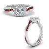 Load image into Gallery viewer, vine-asscher-halo-diamond-engagement-ring-with-ruby-in-white-gold-FD-9212ASRGRUDR-NL-WG.jpg