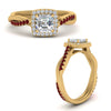 Load image into Gallery viewer, vine-asscher-halo-diamond-engagement-ring-with-ruby-in-yellow-gold-FD-9212ASRGRUDR-NL-YG.jpg