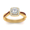 Load image into Gallery viewer, vine-asscher-halo-diamond-engagement-ring-with-ruby-in-yellow-gold-FD-9212ASRGRUDR-NL-YG.jpg