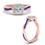 Load image into Gallery viewer, vine-asscher-halo-diamond-engagement-ring-with-sapphire-in-rose-gold-FD-9212ASRGSABL-NL-RG.jpg
